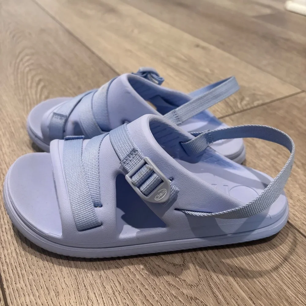 Chaco Chillos Sport Sandals Kids Size 4 Blue Adjustable Strap Lightweight EVA